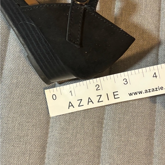 Seychelles Black Flats with Ankle Strap - Picture 6 of 8